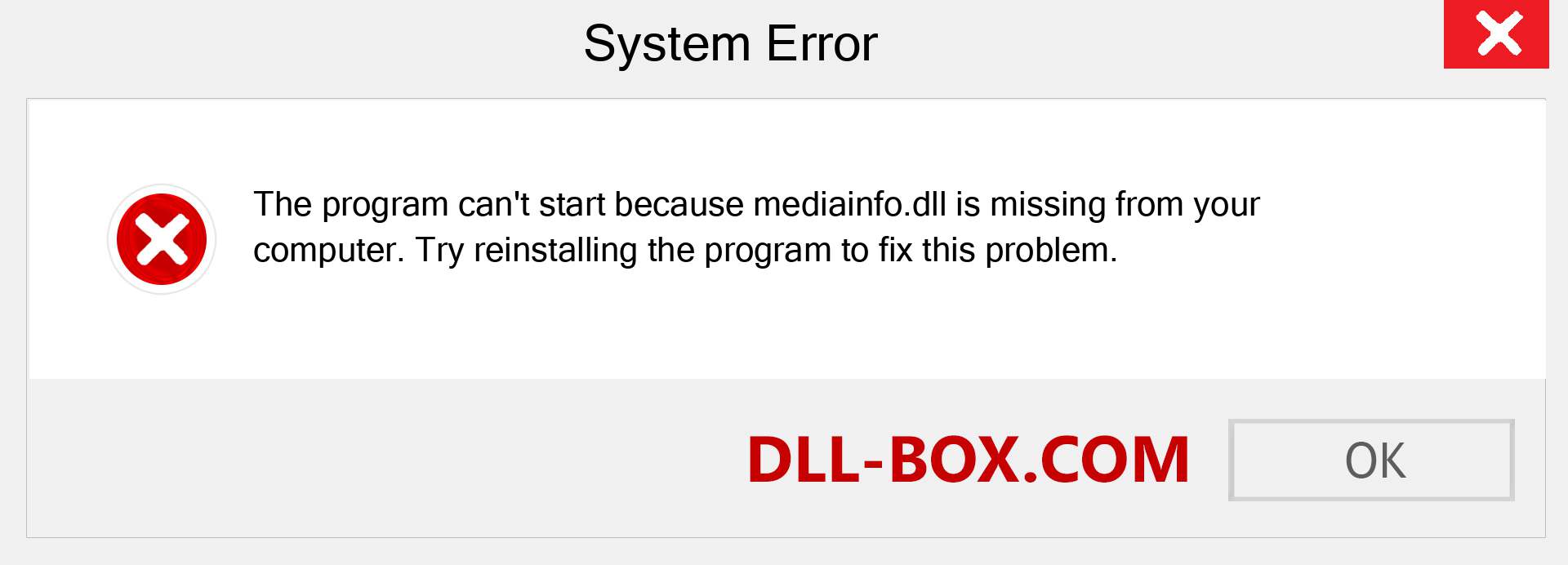  mediainfo.dll file is missing?. Download for Windows 7, 8, 10 - Fix  mediainfo dll Missing Error on Windows, photos, images